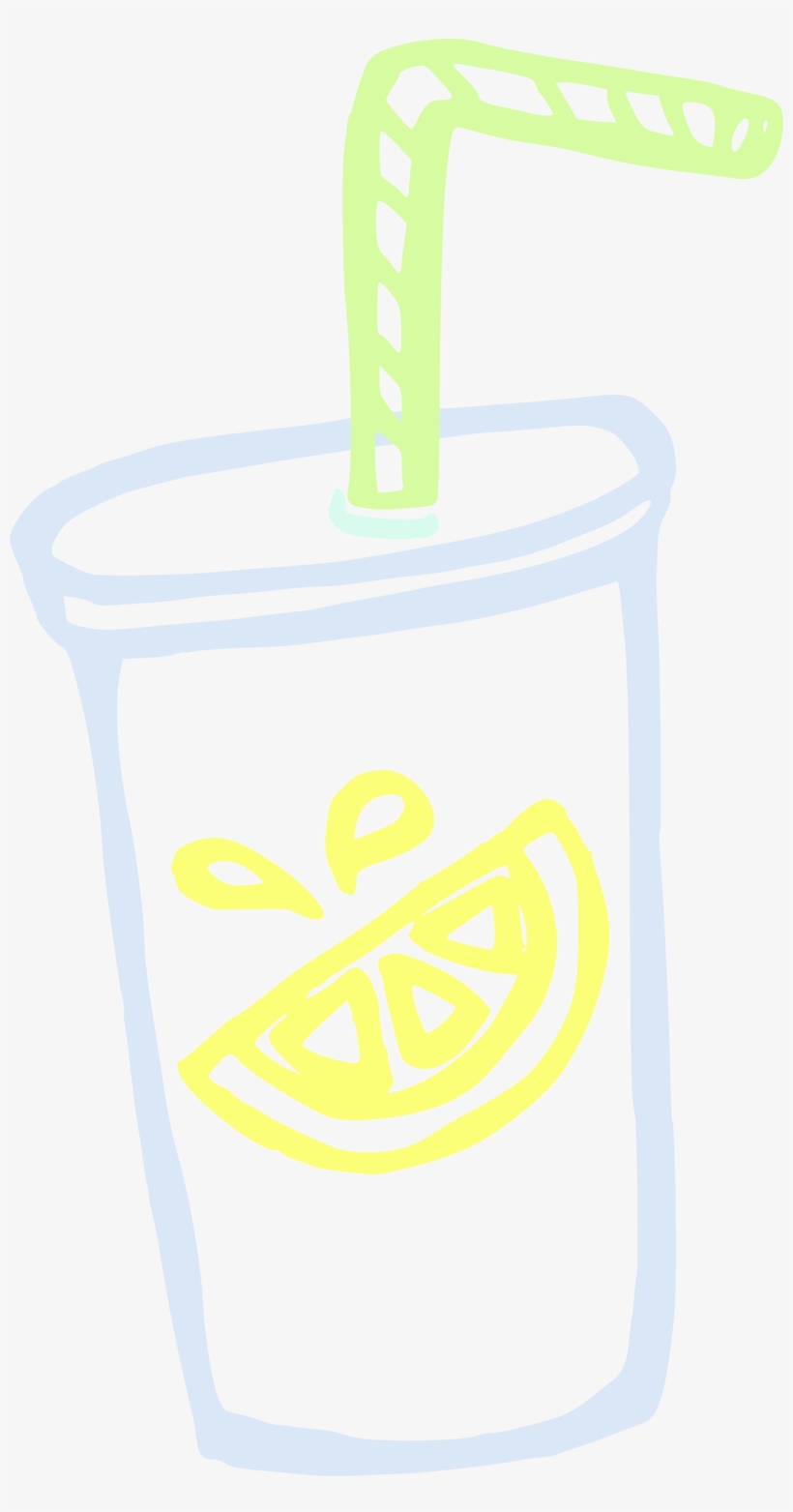 Lemonade Linda Kim - Cup With Straw Animated, transparent png download