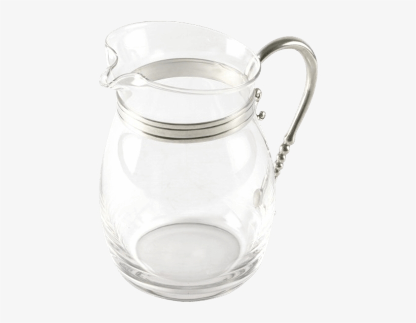 Classic Curved Glass Pitcher - Jug, transparent png download