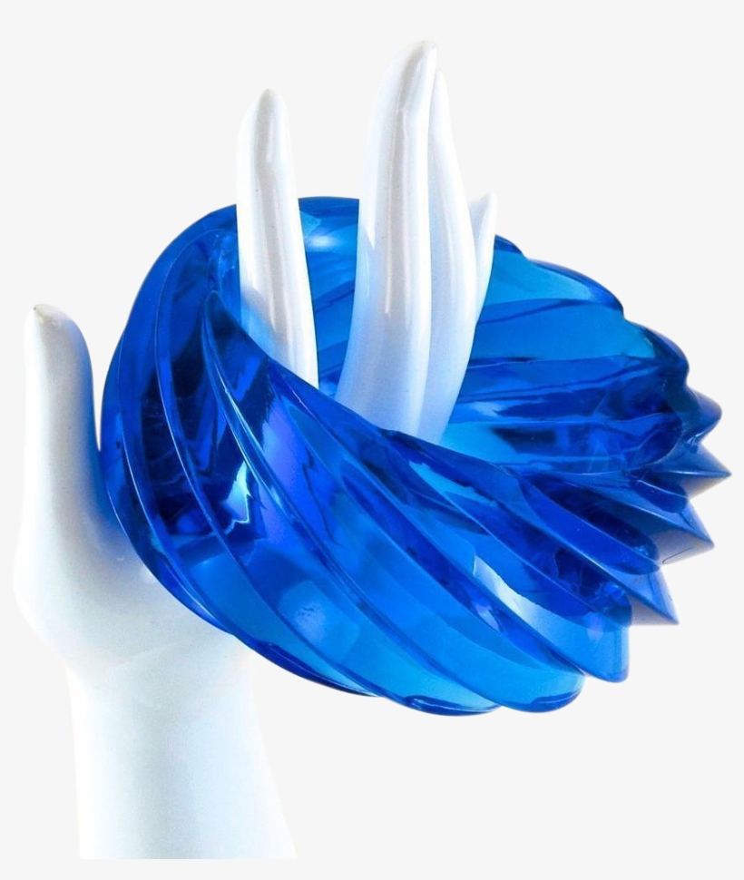W Germany Huge True Blue Swirl Bangle Bracelet - Balloon, transparent png download