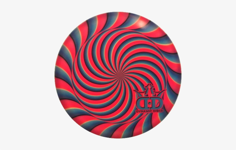 Dynamic Discs Dyemax Judge Mini Marker Pink Blue Swirl - Circle, transparent png download