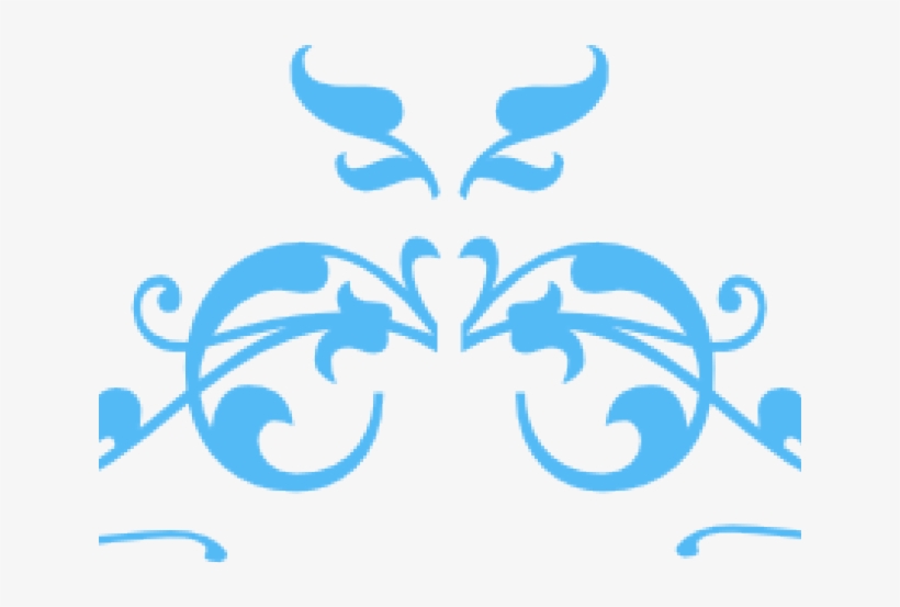 Swirl Clipart Dark Blue - Decorative Elements Clip Art, transparent png download