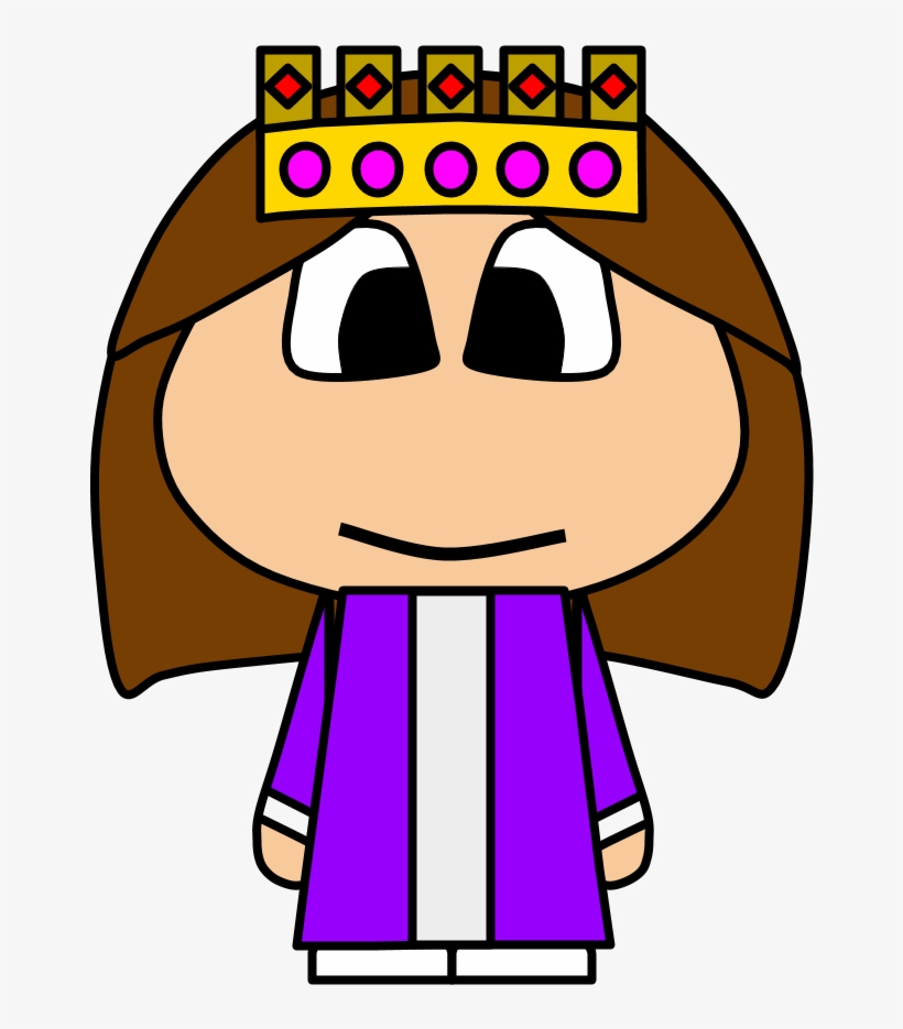 Queen, Crown, Big Eyes, Cartoon Person - Cartoon, transparent png download