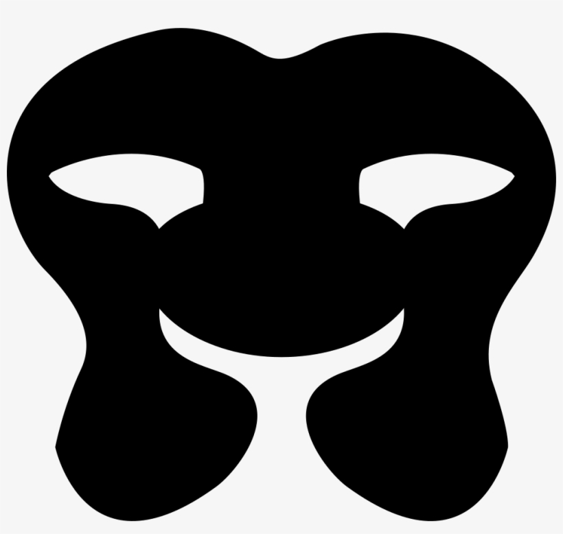 Mask Little Black Shape Comments, transparent png download