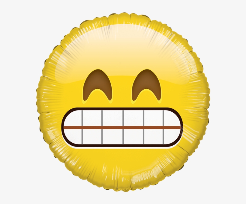 Globo Emoji Dientes Hb - Emoji Foil Balloon Png, transparent png download