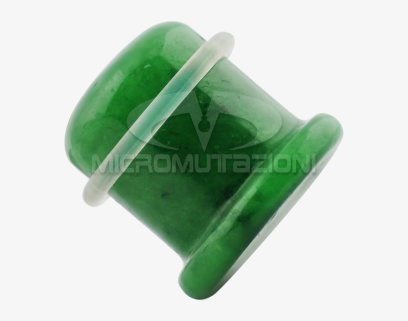 Single Flare Stone Plug Green Jade Ear - Jade, transparent png download