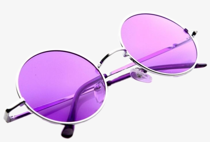 Sticker Sticker - Purple Glasses Aesthetic, transparent png download