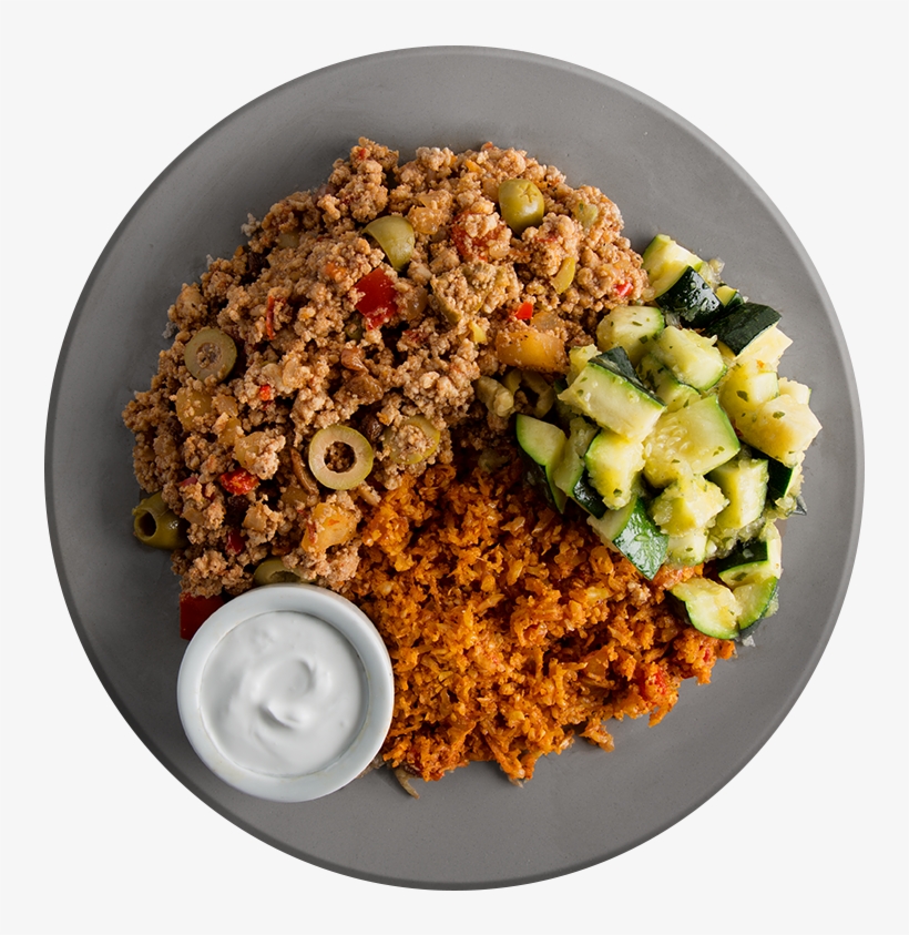 Turkey Picadillo With Cuban Cauliflower Rice - Red Circle, transparent png download