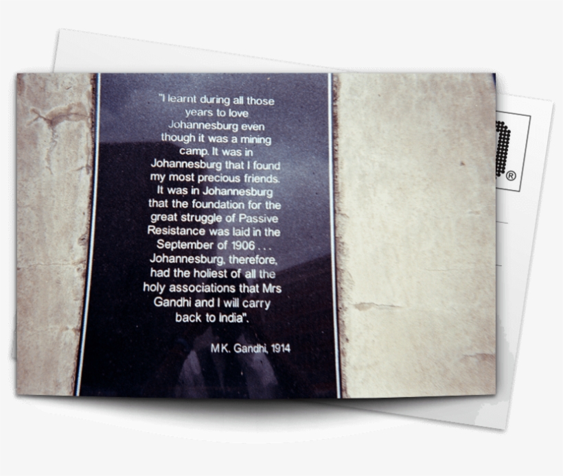 Post Card Gandhi - Document, transparent png download