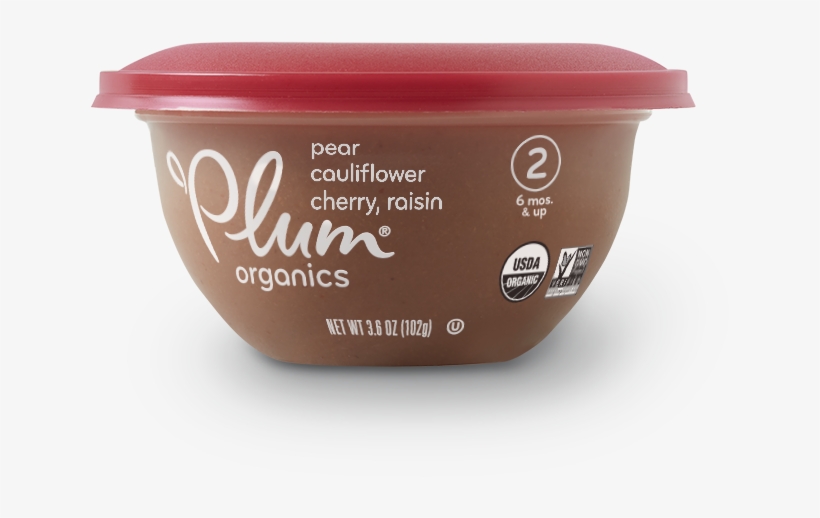 Pear, Cauliflower, Cherry & Raisin - Plum Organics, transparent png download
