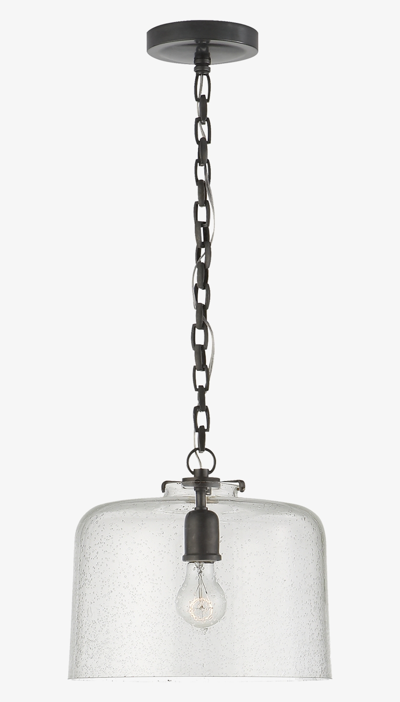 Katie Dome Pendant In Bronze With Seeded Glass - Pendant Light, transparent png download