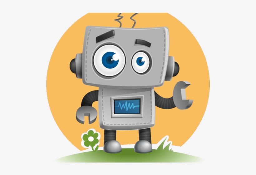Robot Clipart Design - Cute Robot Vector, transparent png download