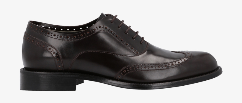 Dark Brown Spazzolato Calfskin Derby Shoes - Hugo Boss Patent Derby Shoes, transparent png download