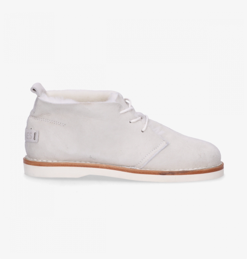Lace Up Shoe Reversed Leather Off White - Suede, transparent png download