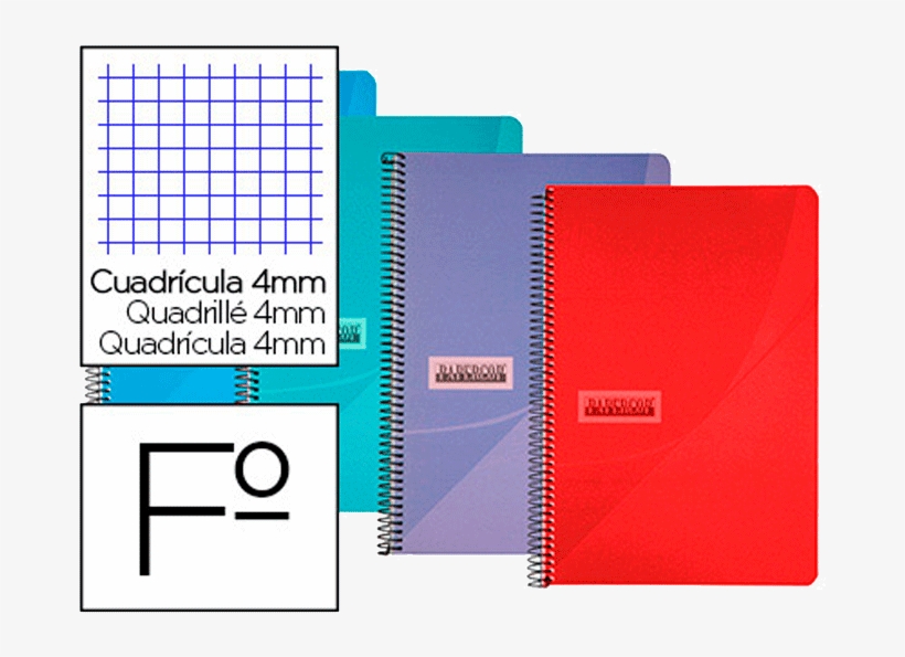 Cuadricula 4 Mm 90h Tapa Plástico - Notebook, transparent png download