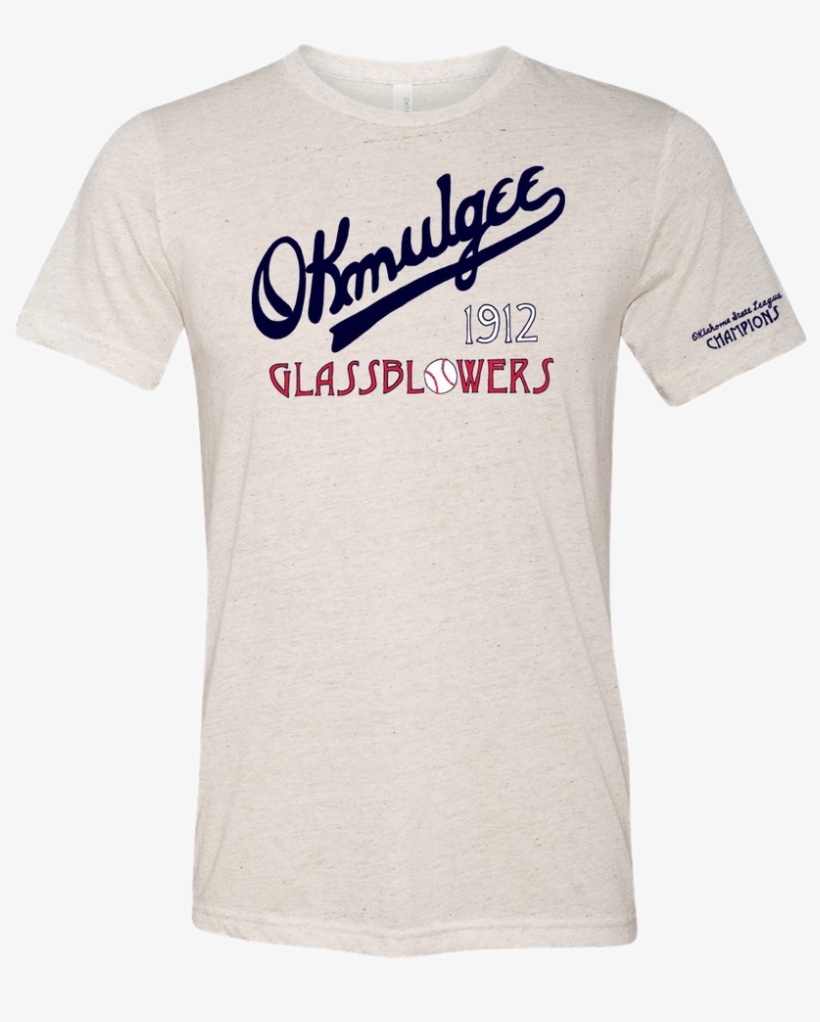 Okmulgee Glassblowers Oklahoma Baseball Vintage T-shirt - Active Shirt, transparent png download