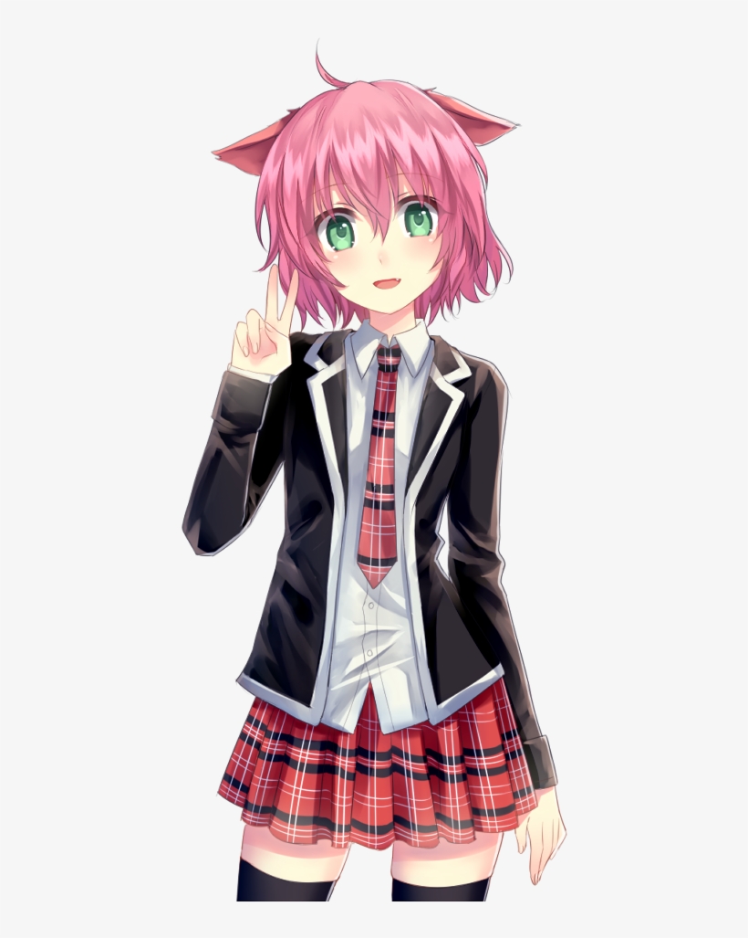 Anime Neko Girl - Anime Bez Tła, transparent png download