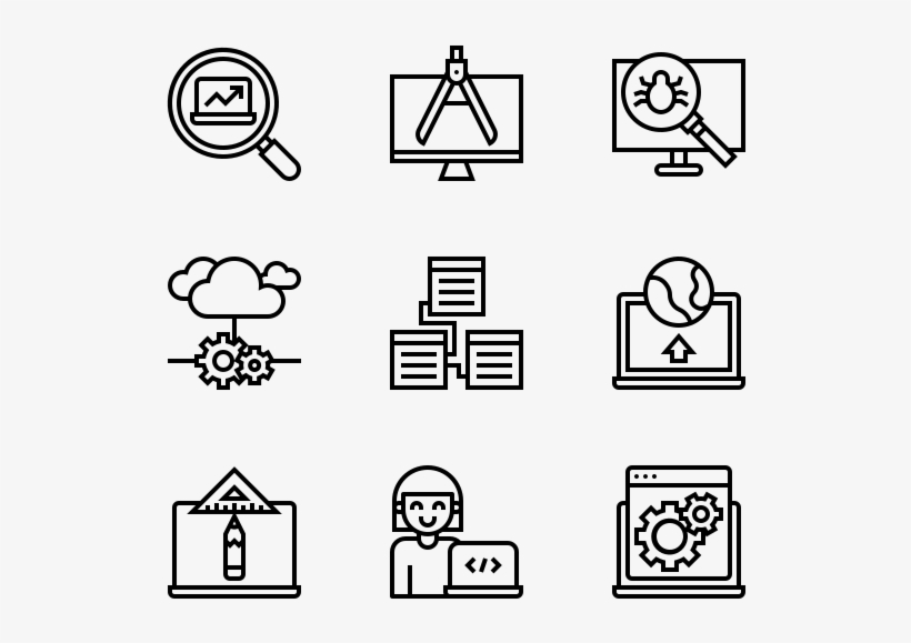 Software Development - Group Line Icon, transparent png download