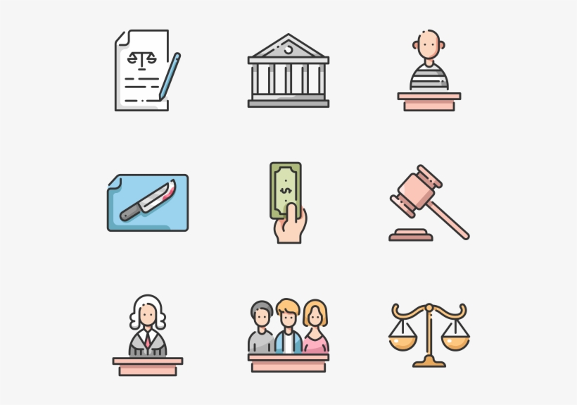 Law And Justice - Cartoon, transparent png download