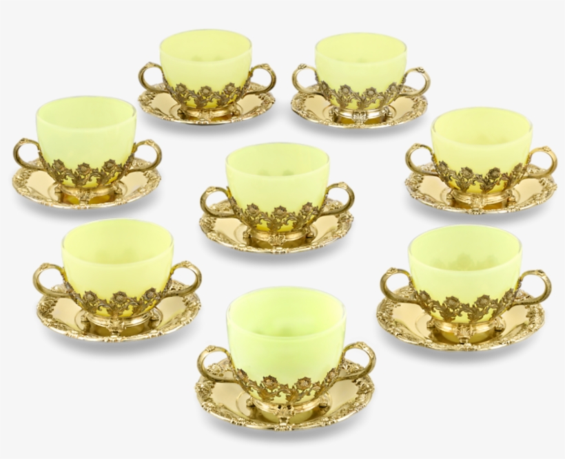 Royal Chrysanthemum Silver Gilt Teacups And Saucers - Saucer, transparent png download