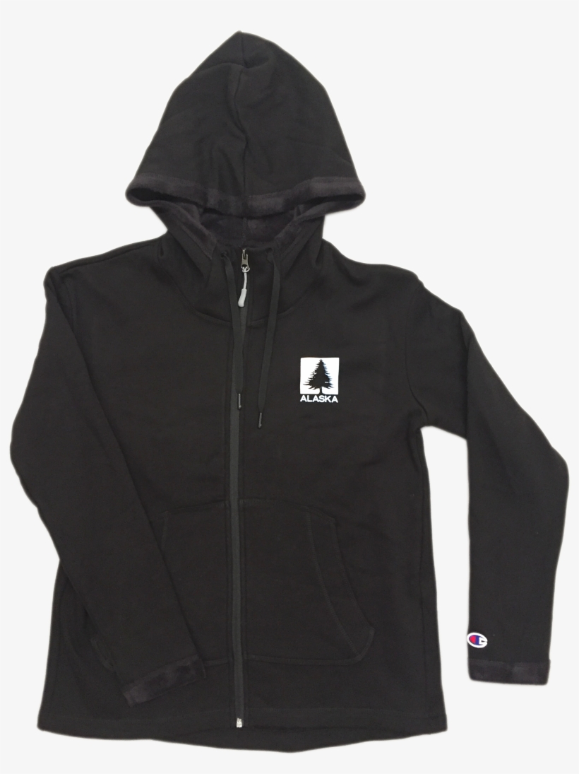 Cutout Tree Alaska Ladies Zip Hoodie - Vans Checker Taped Hood, transparent png download