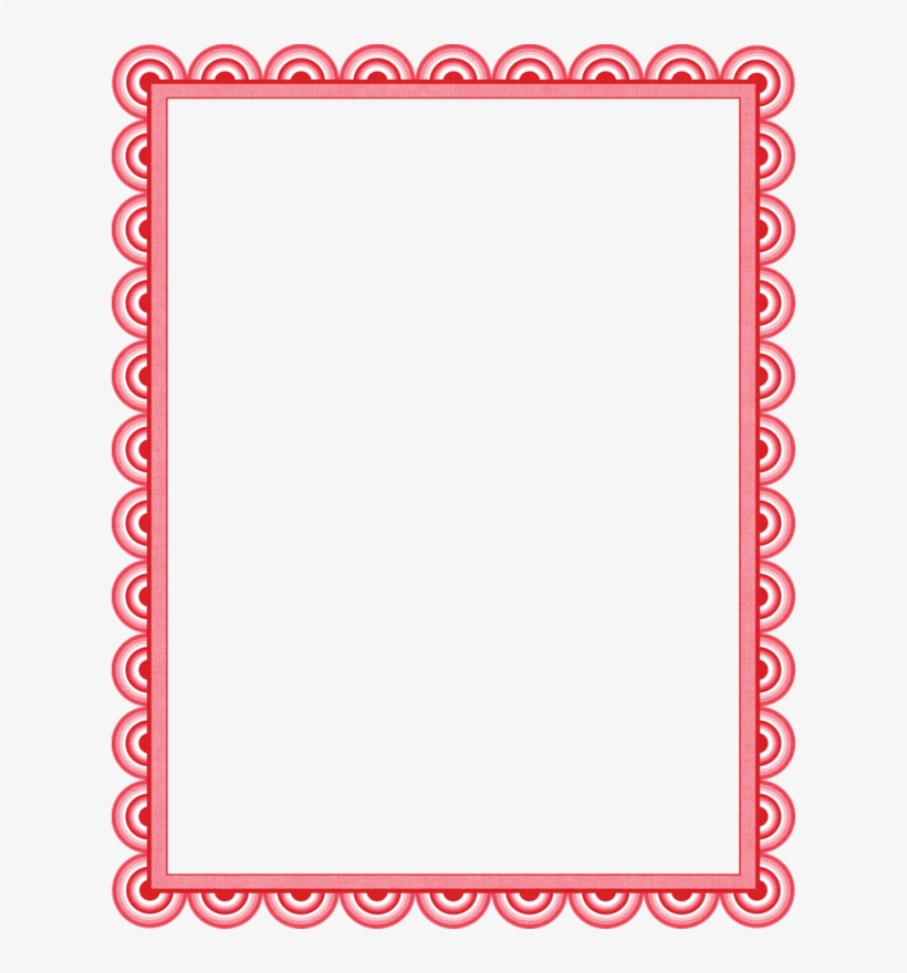 Яндекс - Фотки - Red Patterned Border, transparent png download