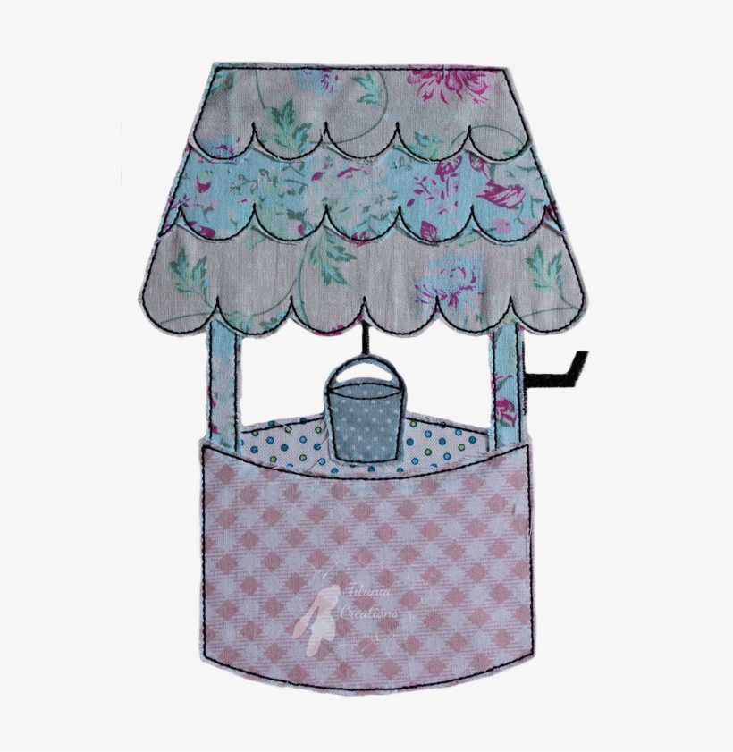 Raw Edge Applique Wishing Well - Lampshade, transparent png download
