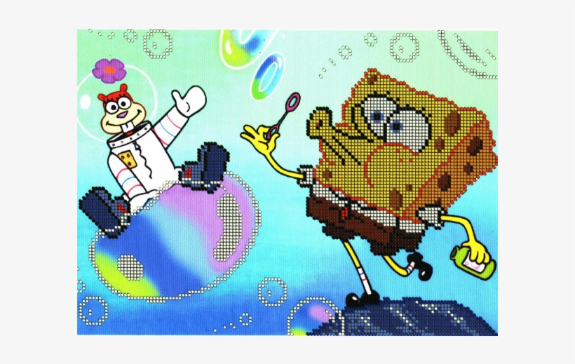Kit De Bordado, Punto De Cruz, Esquema Para El Bordado - Spongebob Squarepants, transparent png download