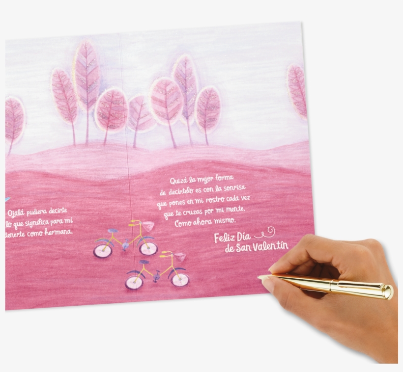 Fox On Bike Spanish-language Valentine's Day Card For - Envelope, transparent png download