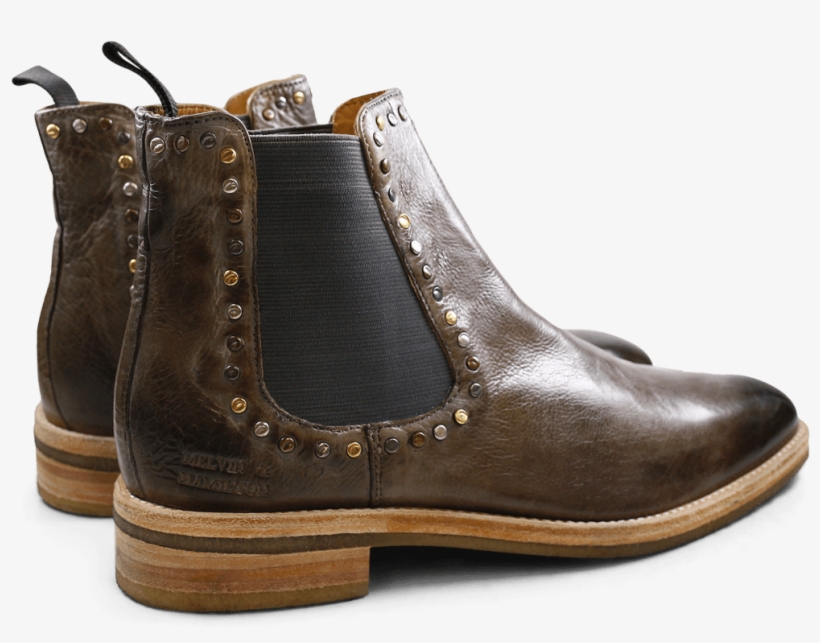 Ankle Boots Tom 2 Milano Morning Grey Rivets Mixed - Chelsea Boot, transparent png download