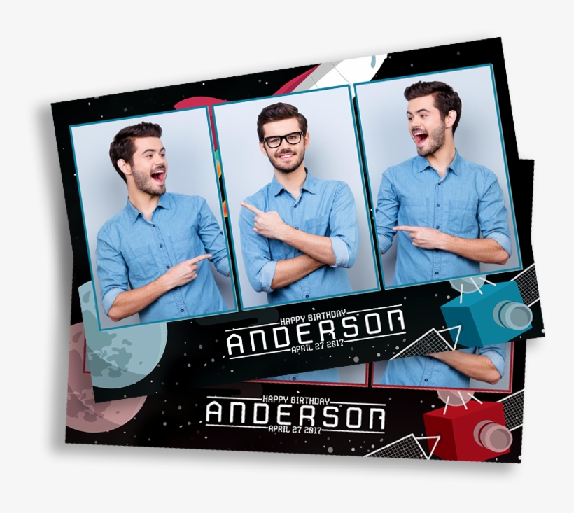 Home / Birthday / Retro Space Party Mirror Booth - Banner, transparent png download