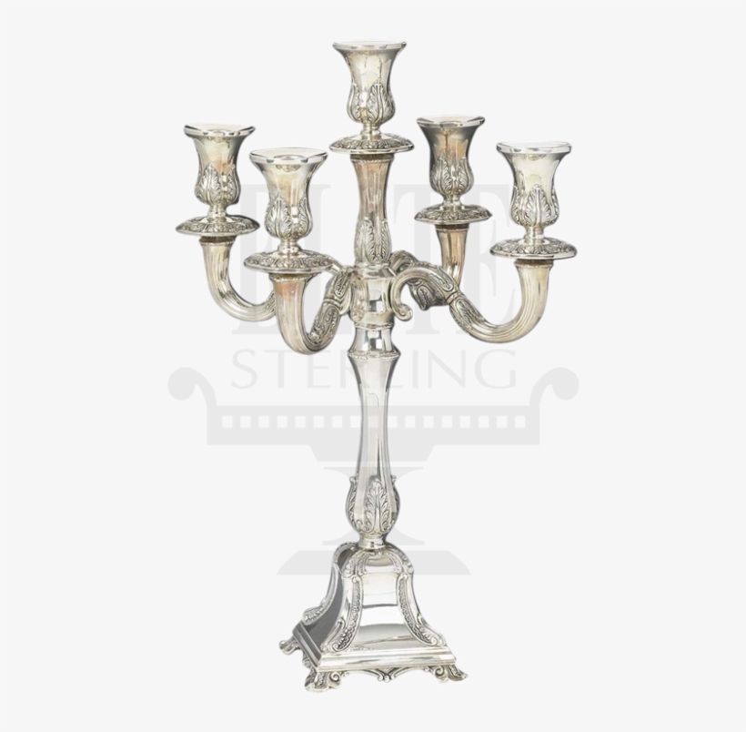 Close Madera Silver Candelabra 5 Branch - Antique, transparent png download