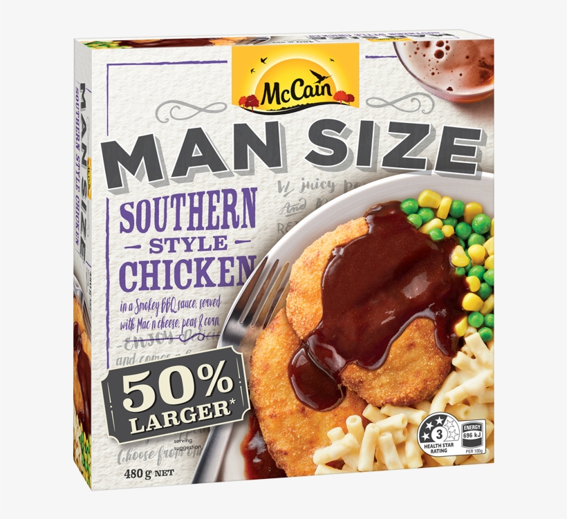 Man Size Southern Style Bbq Chicken, transparent png download