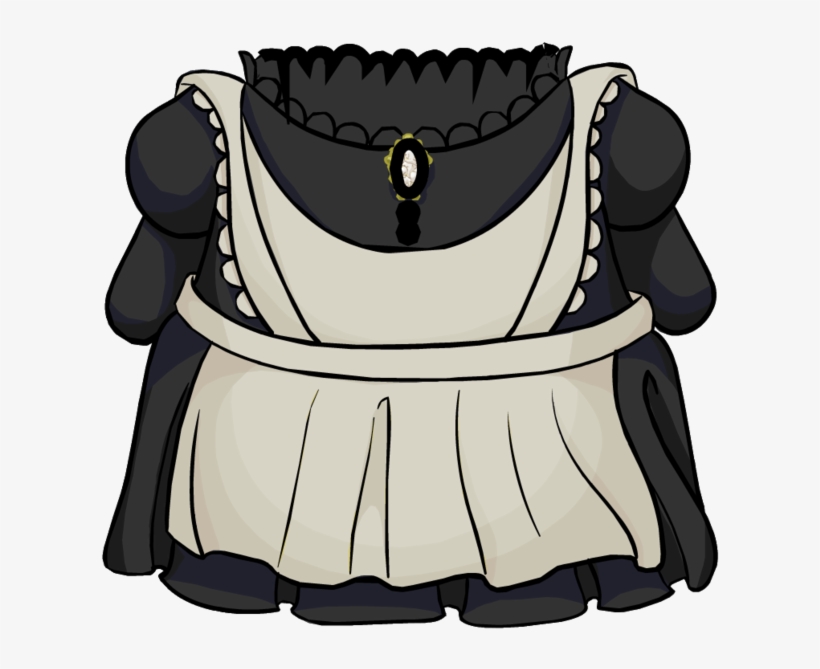 Maid Outfit - Club Penguin Maid Outfit, transparent png download