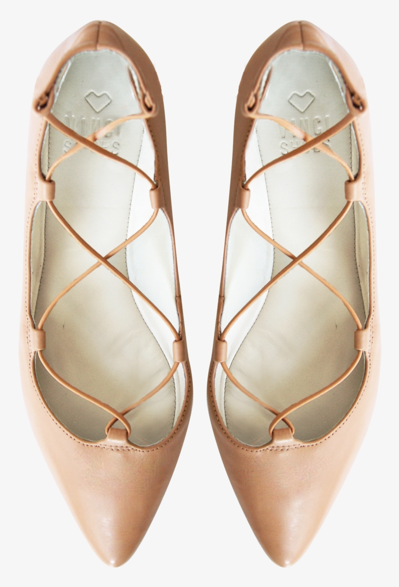 Lace Up Blush - Ballet Flat, transparent png download