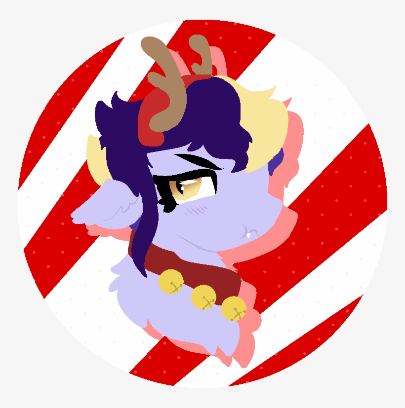 Nootaz, Bat Pony, Bust, Commission, Fake Antlers, Floppy - Cartoon, transparent png download