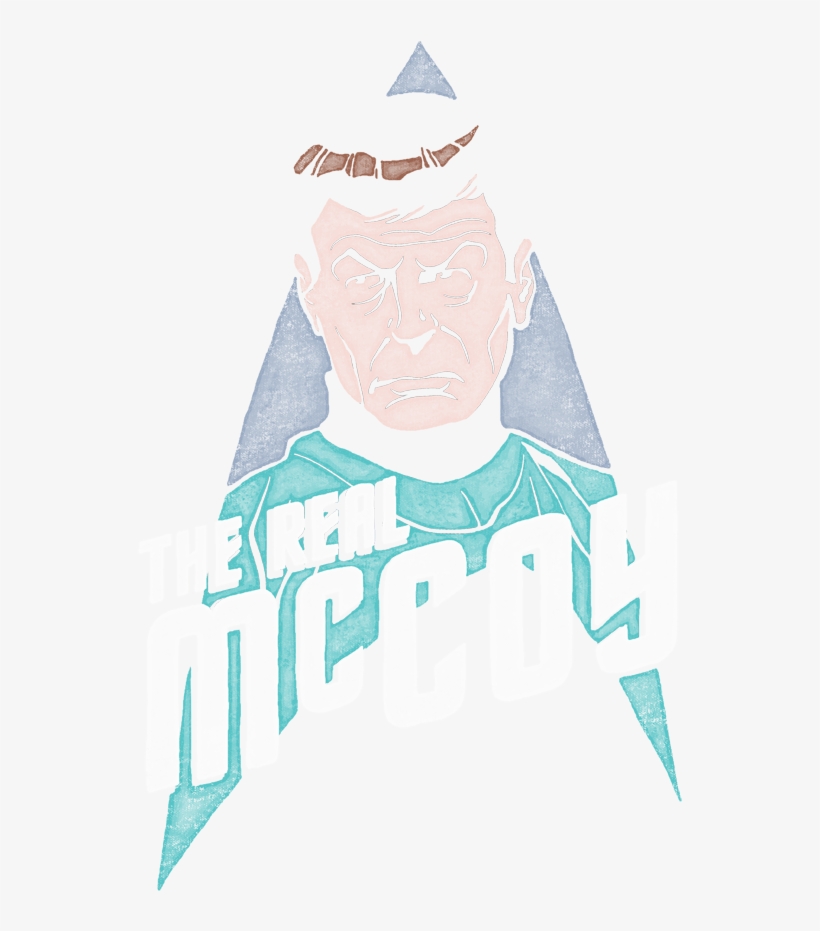 Star Trek The Real Mccoy Men's Long Sleeve T-shirt - Illustration, transparent png download