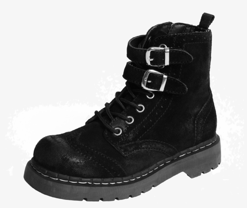 Anarchic 2 Buckle Black Waxy Suede Brogue Combat Boot - Timberland Authentics Teddy, transparent png download