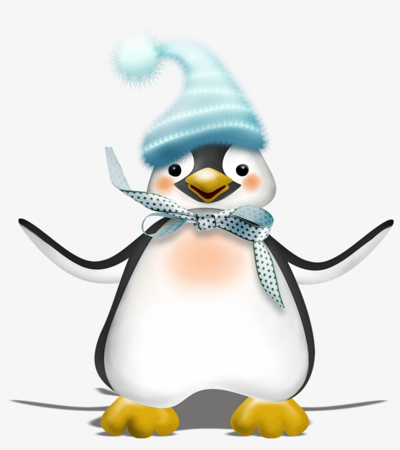 Фотки Penguin Clipart, Penguin Illustration, Cartoon - Snowman With Birds Png, transparent png download