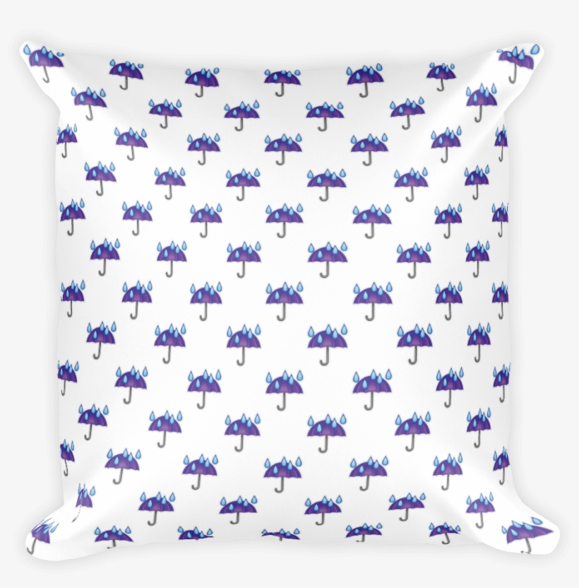 Umbrella With Rain-just Emoji - Throw Pillow, transparent png download