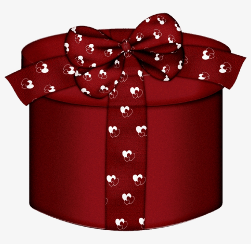 Free Png Large Red Round Gift Box Png Images Transparent - Gift Wrapping, transparent png download