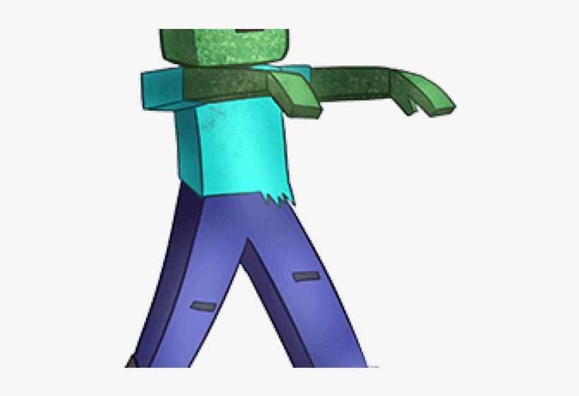 Minecraft Clipart Zombie Running - Stonemason's Hammer, transparent png download