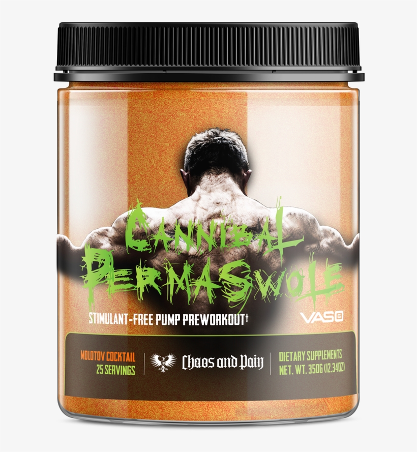 Cannibal Permaswole Non Stimulant Pump Preworkout Chaos - Broccoli, transparent png download