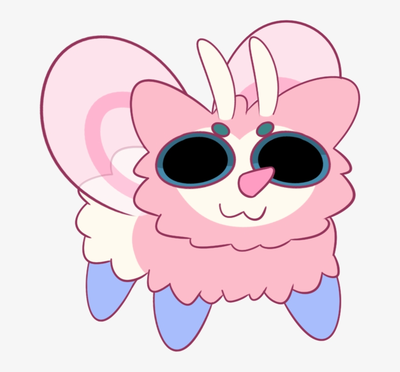 I Liked @joltikdaily's Fusion Of Blush And Their Joltik - Cartoon, transparent png download