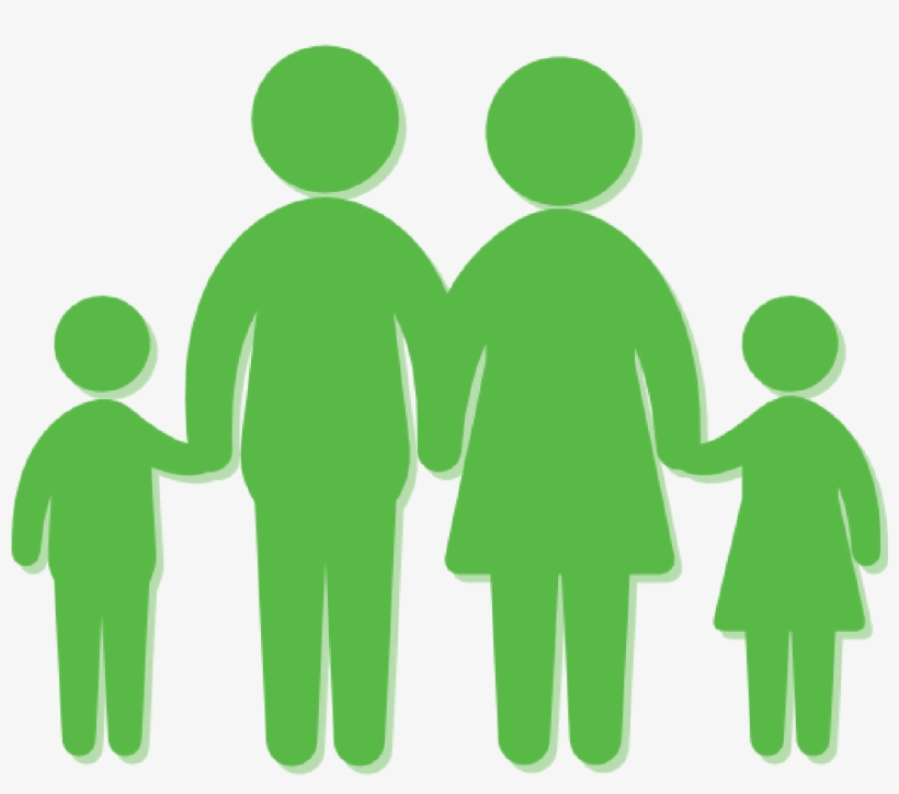 Fitness Icons - Family Silhouette Coloring Pages, transparent png download