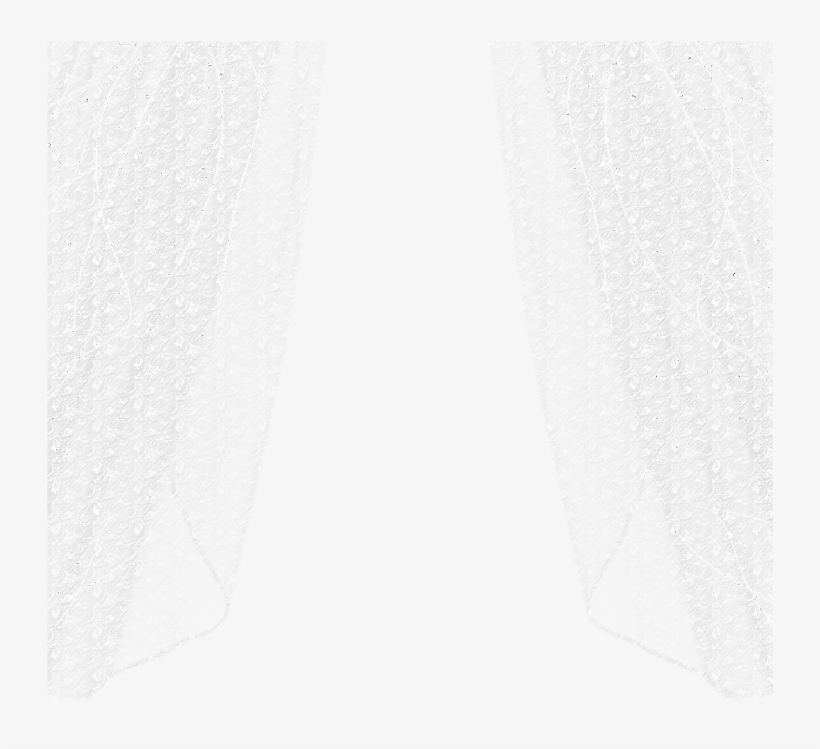 Curtains Sticker - Monochrome, transparent png download