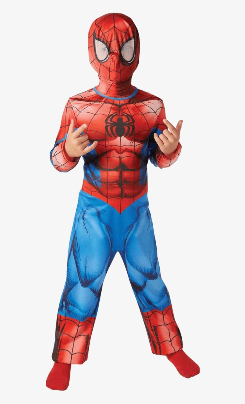 Child Ultimate Spiderman Classic Costume - Spider Man Costume Light, transparent png download