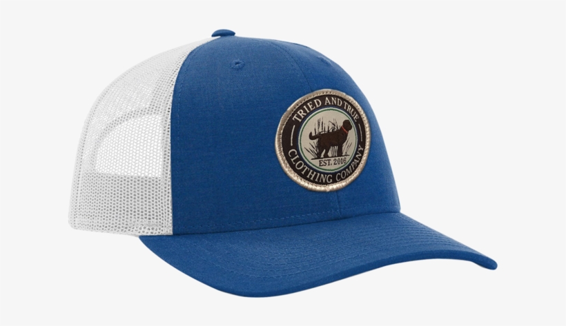 Tried And True 'dog' Trucker Hat -royal/light Grey - Baseball Cap, transparent png download