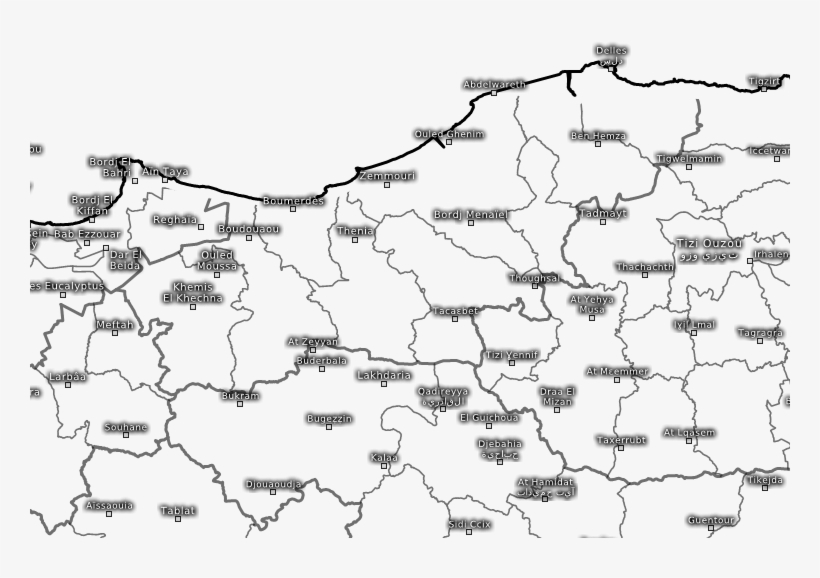 Ouled Alia - Map, transparent png download