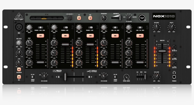 Behringer Nox101 Premium 2-channel Dj Mixer - 19 Dj Mixer, transparent png download
