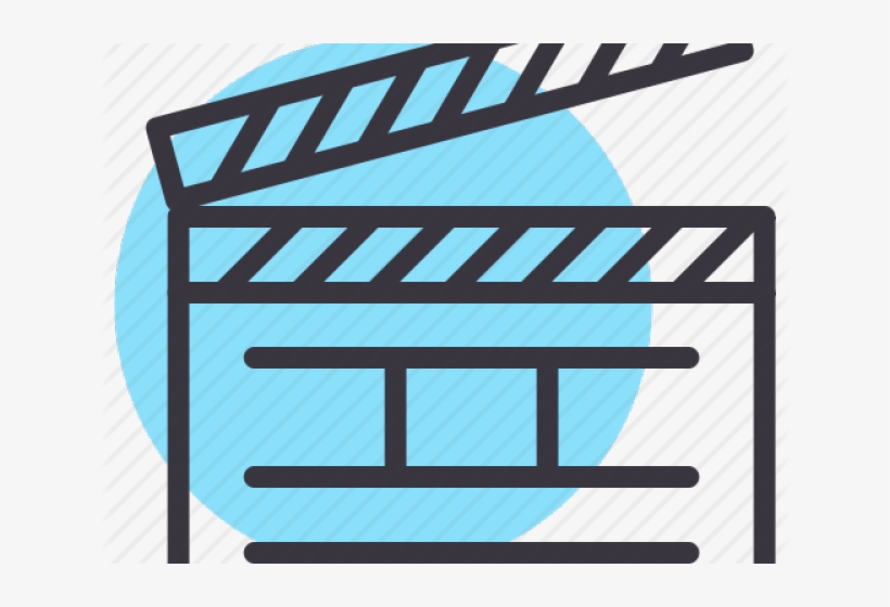 Clapperboard Clipart Action Sign - Clapperboard, transparent png download